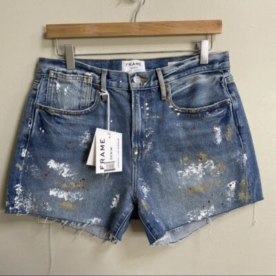 Pantalones Cortos Dawes Le Stevie Borde Crudo Cortos Marco Nuevo con Etiquetas Talla 27 Foto 1 de 4