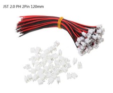 1x 2x 3x 4x 5x 10x Mini JST XH 2.0 mm Stecker 120mm Kabel + Buchse JST-XH 2 Pin