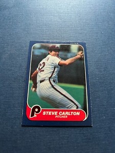 1986 Fleer Baseball Steve Carlton #435 HOF Set Break NM