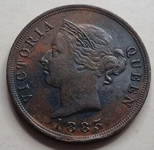 CYPRUS 1 PIASTRE 1885 COIN IN EXF QUEEN VICTORIA