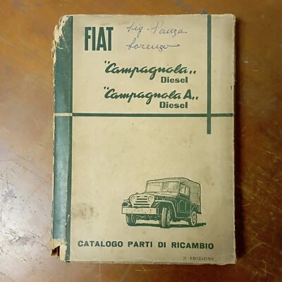 Catalogo parti di ricambio Fiat Campagnola A Diesel - Immagine 1 di 4