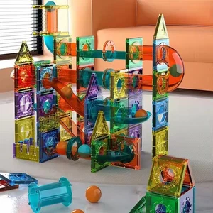 Kids 110PCs Ball Marble Run Race Track Set Construction Building Blocks Maze Toy - Picture 1 of 17