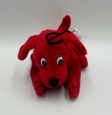 "Juguete de peluche de colección Clifford the Big Red Dog 1997 6"" Scholastic Side Kicks" Foto 1 de 4
