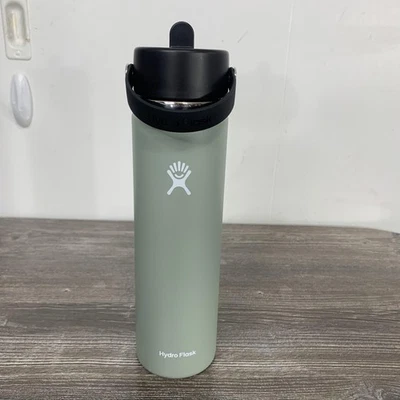 ¡Nuevo! Botella de agua Hydro Flask 24 oz boca ancha flexible pajita agave tiempo de vida fitness Foto 1 de 4