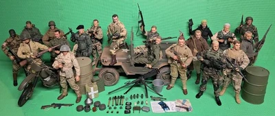 Lote de figuras de acción del ejército militar 1/6 GI Joe Ultimate Soldier Dragon Jeep Weapons Foto 1 de 4
