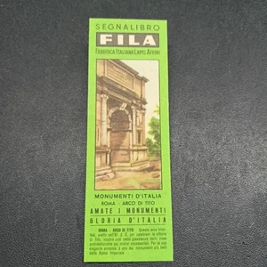 Segnalibro Pubblicitario FILA - Monumenti D'Italia - Roma Arco di Tito - Picture 1 of 2