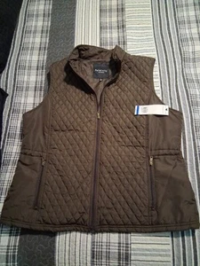 RELATIVITY OUTERWEAR Women's Brown Full Zip Vest Sz. XL NWT - Picture 1 of 7