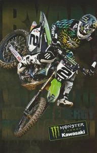 2010 Ryan Villopoto Monster Kawasaki KX450F AMA Supercross Motocross Hero Card - Bild 1 von 2
