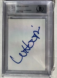 Whoopi Goldberg Cut Autograph BGS Authentic - Picture 1 of 1