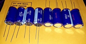 8pcs NOS PANASONIC SU 6800UF 16V 18x36mm JAPAN MADE HI END TUBE AMP AUDIO CAPS ! - Picture 1 of 2
