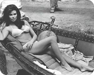 Alfombrilla de ratón Raquel Welch 7 3/4 x 9" arte fotográfico vintage coleccionables - Imagen 1 de 2