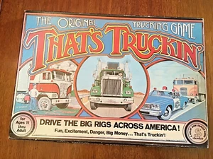Vintage That's Truckin' Showker Board Game ALL PARTS Unused Condition Box Solid - Picture 1 of 13