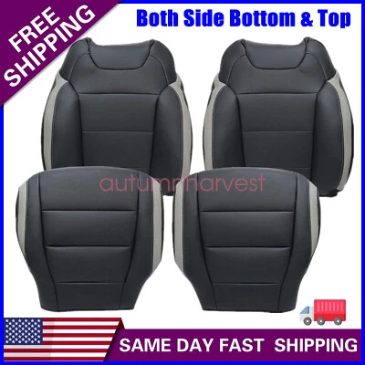 Cubierta de asiento de cuero negra perfecta para conductor y pasajero Ford F-150 2017-2020 Foto 1 de 4