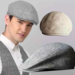 Herren Baskenmütze Baret Schiebermütze Gatsby Mütze Kappe Peaky Blinders Flatcap - Bild 1 von 19