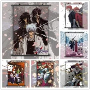 Gintama Silver Soul Sakata Gintoki Kagura HD Wall Poster Scroll - Picture 1 of 12