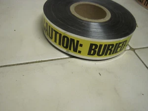 Roll of..." Caution: GAS LINE Buried Below "... Warning Safety Tape...NEW - Picture 1 of 2