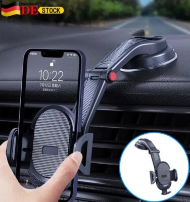 Handyhalterung Auto Armaturenbrett Universal 360° KFZ Handy Smartphone Halter , - Bild 1 von 4