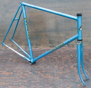 Vintage 61cm Colnago Super RoadBike FRAME FORK Columbus Steel Bicycle Campagnolo - Picture 1 of 12