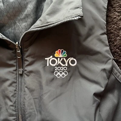 NBC Tokyo Olympics Gray Full Zip Vest Womens XL - Image 1 of 4