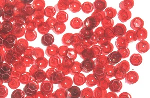 Rouge Red Dark - Craft Medley 6mm Translucent Sequins  - Bild 1 von 12