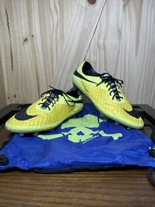 Nike Hypervenom Phantom 1 FG Soccer Cleats SZ: 9.5 Vibrant Yellow/Volt Ice RARE - Picture 1 of 17