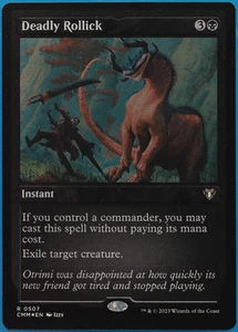 Deadly Rollick (ETCHED) FOIL Commander Masters NM Etched CARD (495646) ABUGames - Picture 1 of 2