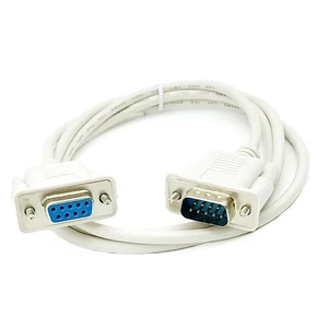 New DB9 Male to DB9 Female Serial Extension Cable Wire Durable Replacement - Afbeelding 1 van 6
