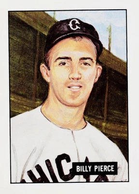 1982 TCMA Yankees Yearbook (1951 Bowman Style) #2 Billy Pierce White Sox - Image 1 of 2