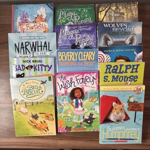Lot of 13 Scholastic Chapter Books Grades 1-3 Girls Beverly Cleary Magic Puppy - Foto 1 di 1