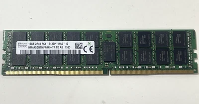 SK Hynix 16GB PC4-2133P-R 2Rx4 ECC HMA42GR7MFR4N-TF 288-PIN DIMM Server Memory - Image 1 of 3