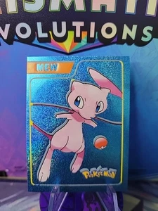 Pokemon Peru Exclusive Last Evolutions Sticker #EM11 Mew Blue Foil Chase - Picture 1 of 2