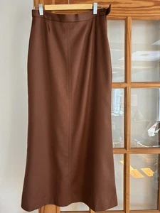 Ralph Lauren Blue Label Wool Maxi skirt Brown size 8 - Picture 1 of 14