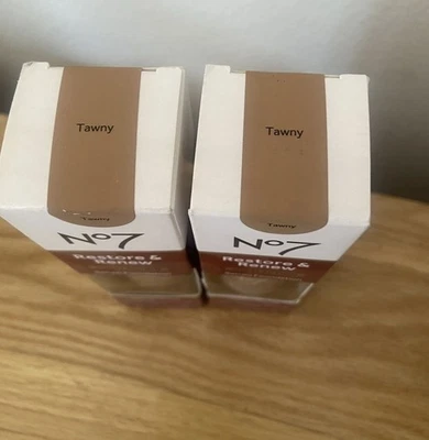 NO7 Restore & Renew Multi Action Serum Foundation 30ml - Tawny  Shade 2 X 30 Ml - Image 1 of 3