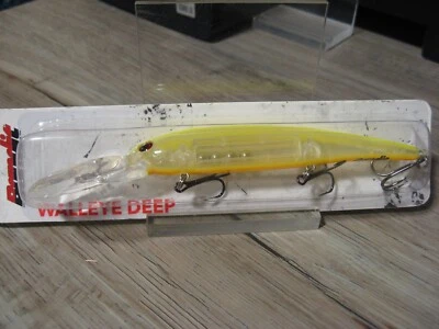 Рыболовная приманка Bandit Walleye Deep 4,75 дюйма 5/8 унции Chartreuse оранжевый живот - Изображение 1 из 4