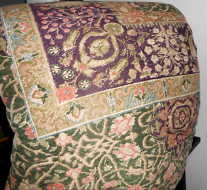 Stunning RALPH LAUREN RUTHERFORD PARK Tapestry Rug Green QUEEN COMFORTER