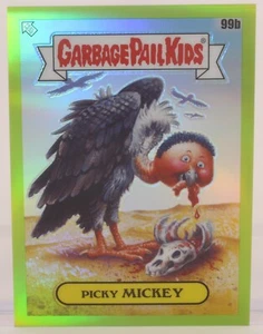 2020 Topps Chrome Spazzatura Pattumiera Bambini Picky MICKEY #99b Verde Rifrattore 132/299 - Foto 1 di 2