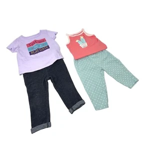 Vestiti bambina - 2 outfit - taglia 6 - 12 mesi - Foto 1 di 5