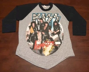 Vintage KISS Animalize T Shirt 1984-85 Tour Large - Picture 1 of 6