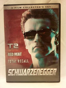 Schwarzenegger 3 Film Collector's Set - 3 disc DVD T2 - Red Heat - Total Recall - Picture 1 of 4