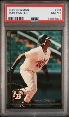 Torii Hunter 1994 Bowman RC PSA 8 Minnesota Twins 🔥 - Image 1 of 3