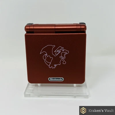 Game Boy Advance SP IPS V5 OSD 15 Brightness Lvls & Color Modes - Charizard - Image 1 of 4