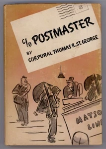 1944 C/O Postmaster, St. George, Australian WWII Army Humor w/Book Club Insert - Picture 1 of 9
