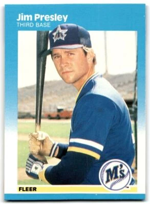 1987 Fleer Jim Presley / Seattle Mariners #594 - Image 1 of 2