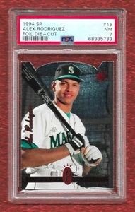 1994 SP DIE-CUT FOIL #15 ALEX RODRIGUEZ PSA 7 NEAR MINT ROOKIE RC MARINERS - Picture 1 of 1