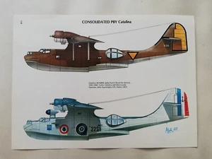 Tavola Enciclopedia CONSOLIDATED PBY CATALINA Aviazione Militare più Storia - Picture 1 of 2