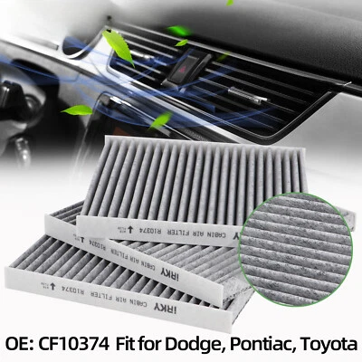 3PCS Cabin Air Filter fits Pontiac Vibe 2003,2004,2005,2006,07,08 CF10374 - Image 1 of 4