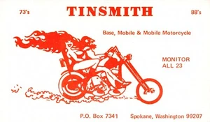 Tarjeta de radio CB: Tinsmith, Spokane, Washington (2 tarjetas) - Imagen 1 de 2
