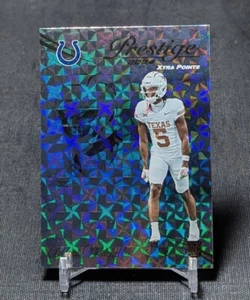 Adonai Mitchell Hyper Holo Foil Rookie RC 2024 Prestige Football Card #325 Colts - Picture 1 of 2
