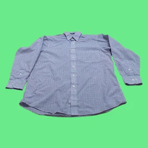 IZOD Junior Boy's Shirt Casual Long Sleeve Cuff 32/33, Button Down Plaid 16 Lg   - Picture 1 of 12