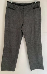 CATO Classic Gray Knit Dress Pants Womens Size 14P Inseam 31" Pull On Stretch - Picture 1 of 6